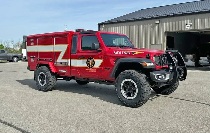KESTREL Work Truck (Fire Department Gladiator Build) by Morgan Olson -- at the FDIC show