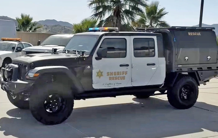 Jeep Gladiator police truck