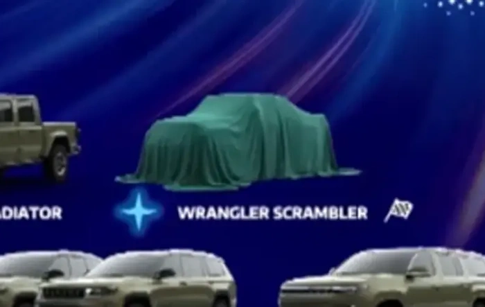 Jeep Wrangler Scrambler teased ... Uh Huh, we'll see