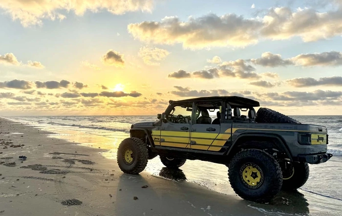 Underground Graphics Gladiator goes to the Beach for Go Topless Weekend - Sunrise photos