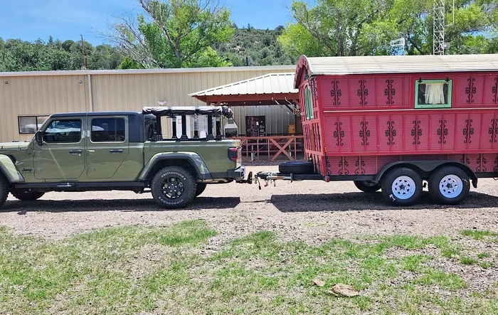 Onward to Virginia Towing a Gypsy Wagon Trailer
