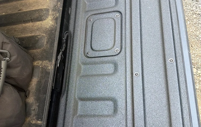 A happy little accident with cerakote tire spray -- apply it on bedliner