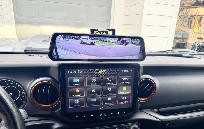 Wolfbox Mirror Location Move - Dash Mounted w/ Bulletpoint Mount