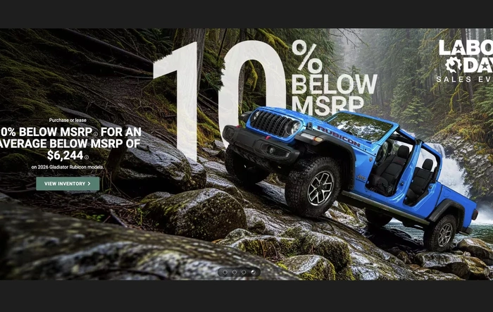 Jeep Labor Day Sales Event: 10% Below MSRP