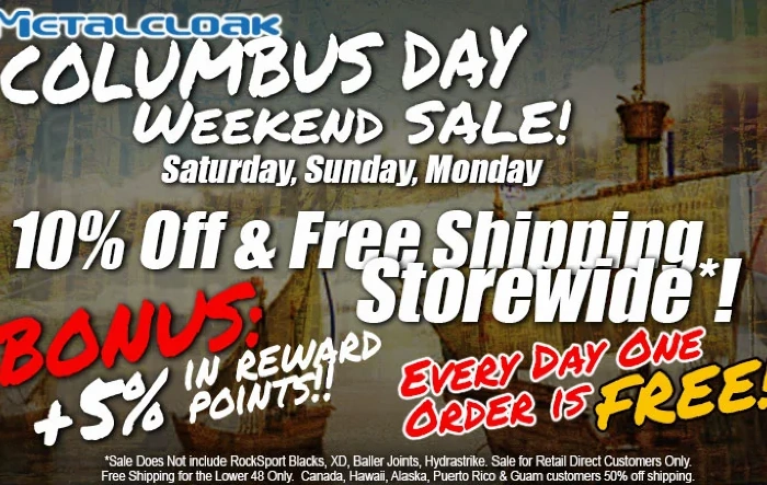 🚀 The Metalcloak Columbus Day Sale - On Now - Thousands in Rewards and Savings!