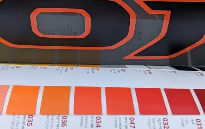 Mojave Orange = Oracal 651 Vinyl (matching color for those using a vinyl cutter)