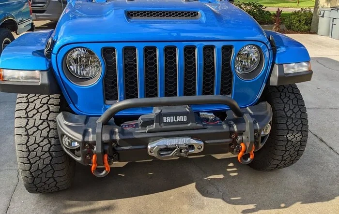 Installed New Harbor Freight Badland Bumper Winch