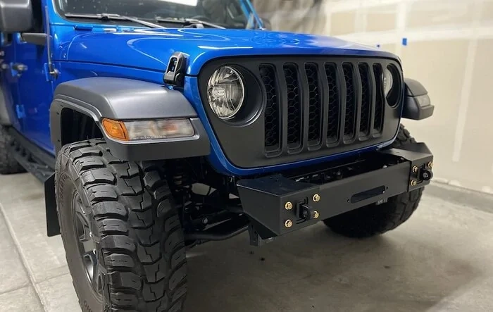 Metalcloak front stubby bumper installed