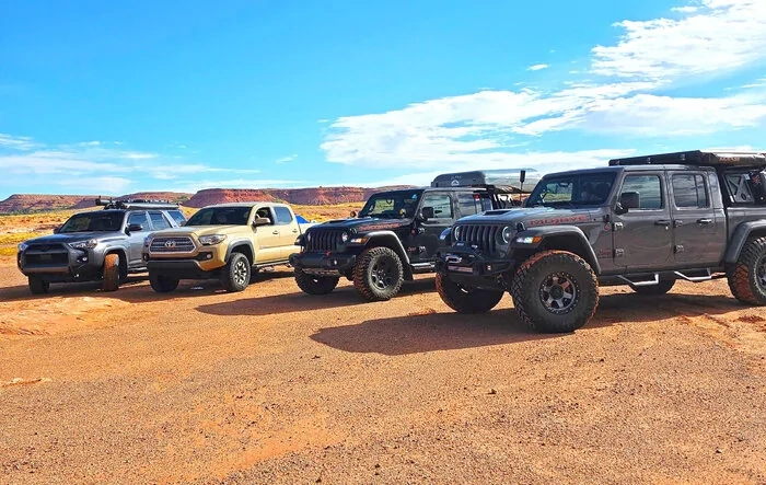 Our Trip to Utah: Two Gladiators, One 4 runner and a Tacoma
