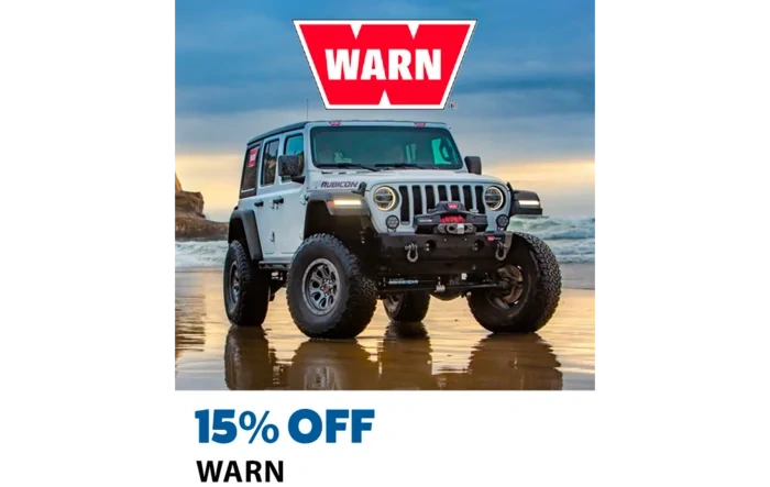 15% OFF WARN top selling winches!!!