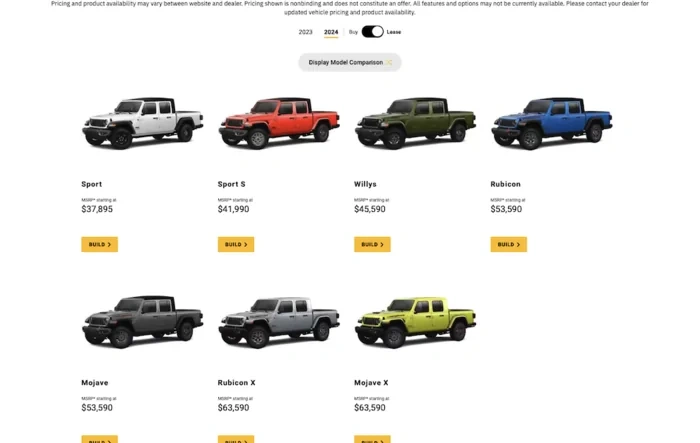2024 Gladiator Build & Price Configurator is Finally Live!