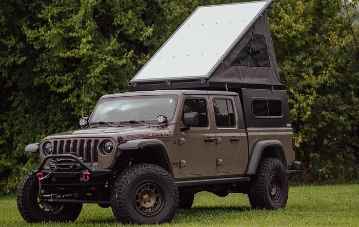 Topo Toppers Pop-up Camper Shell Installed