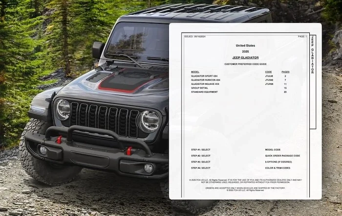2025 Jeep Gladiator Order Guide First Look [Updated Monthly]