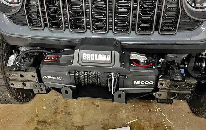 Badland Apex 12,000 lb. Winch installed