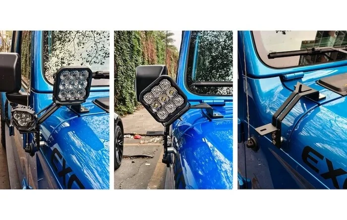 Cowl Mounted Light Bracket Pair for JL/JT - Exceed Fab