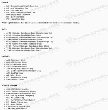 Jeep Gladiator 2018 Jeep Wrangler JL Hits Dealer System - 1st Official Look @ Engines, Options, Packages, Features! 2018-Jeep-Wrangler-JL-Dealer-System-Options-Packages-Features-2