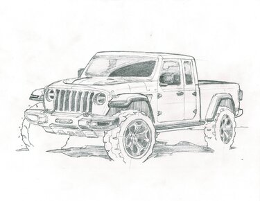 Jeep Gladiator I've never seen a 2dr Gladiator mockup i've ever liked before... this has changed my mind Jeep Gladiator XC6